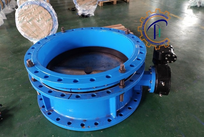 Van bướm thân gang cánh inox 26 butterfly valve than gang dia inox a