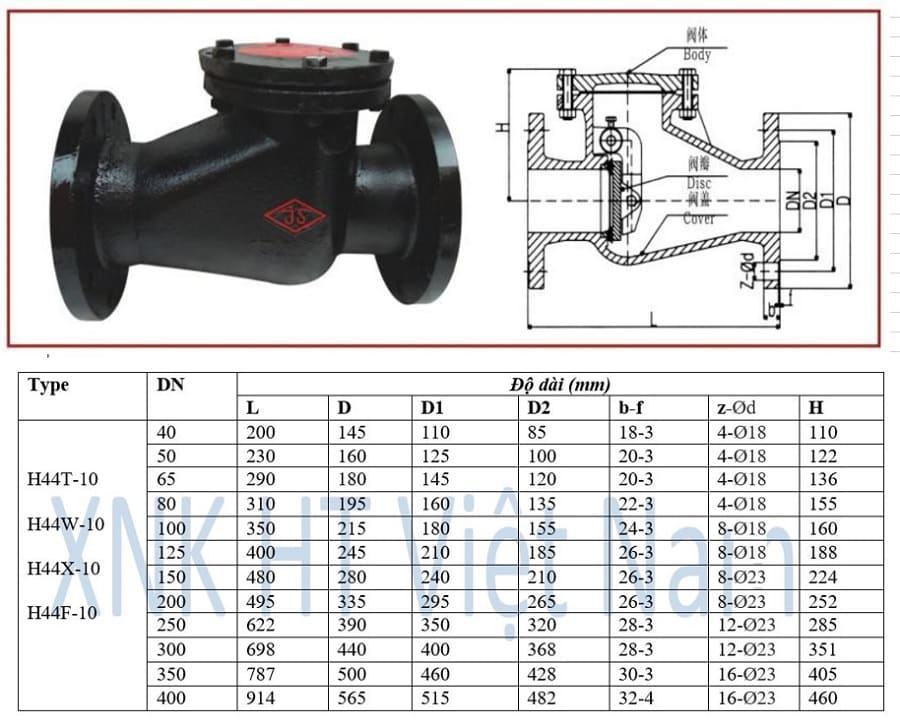Van 1 chiều mặt bích JS H44T-10 14 vmc-mat-bich-h44t-10