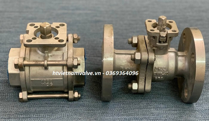 Van bi inox mặt bích Jis10K 10 ball-valve