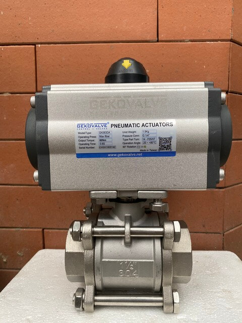 Van bi điều khiển khí nén Geko 26 Van bi dieu khien khi nen ON OFF